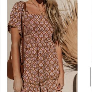Bohme Morgan Mini Dress in Camel - NWT